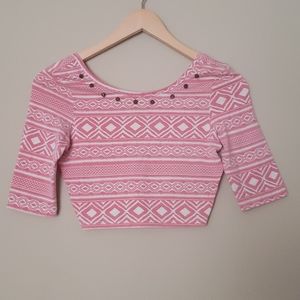 🩷3/$25🌻Coral pink crop top